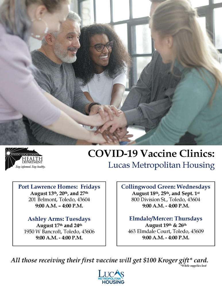 LMH Covid-19 vaccine Clinics - information listed below