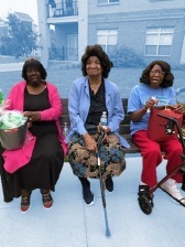 Three Senior Women Residents sitting together