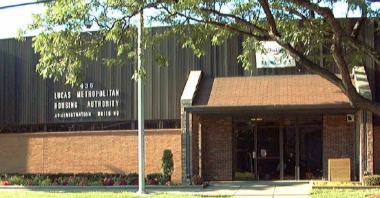 LMHA office one-story exterior of entrance