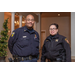 Two Lucas officers on guard at the banquet