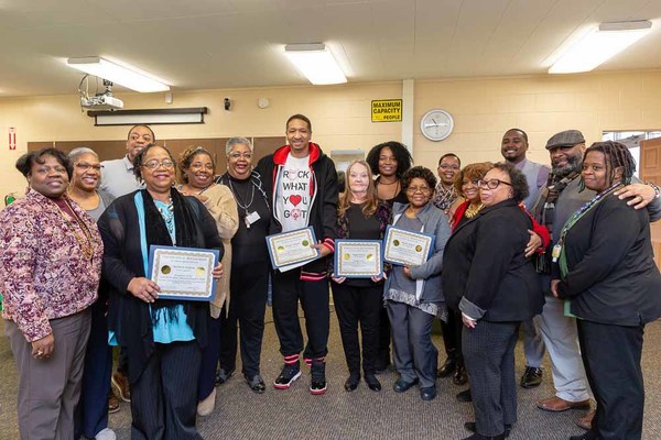 group photo from Resident Advisory Board Ceremony